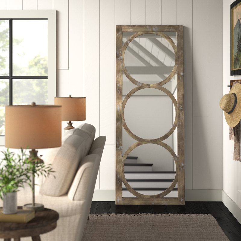 Melange Industrial Distressed Full Length Mirror & Reviews